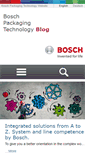 Mobile Screenshot of blog.boschpackaging.com