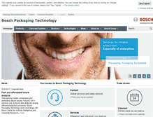 Tablet Screenshot of boschpackaging.com